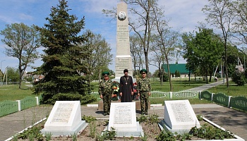 Ветераны пограничной службы Пинска  посетили места боев и захоронений бойцов 220 пограничного полка