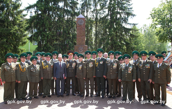 В Сморгони состоялось открытие памятного знака «К 100-летнему юбилею образования пограничной службы Республики Беларусь»