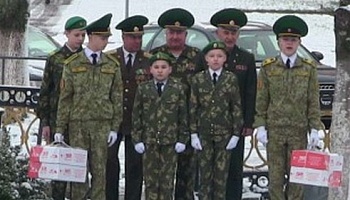 Представители Пинской городской организации ветеранов органов пограничной службы  приняли участие в благотворительной акции «Наши дети»