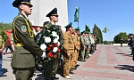 В Мозыре на Кургане Славы сегодня чествовали ветеранов-пограничников