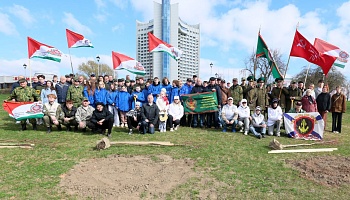 Ветераны-пограничники приняли участие в закладке аллеи