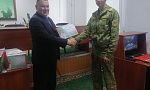 Ветераны-пограничники Мозыря поздравили военнослужащих с новогодними праздниками  