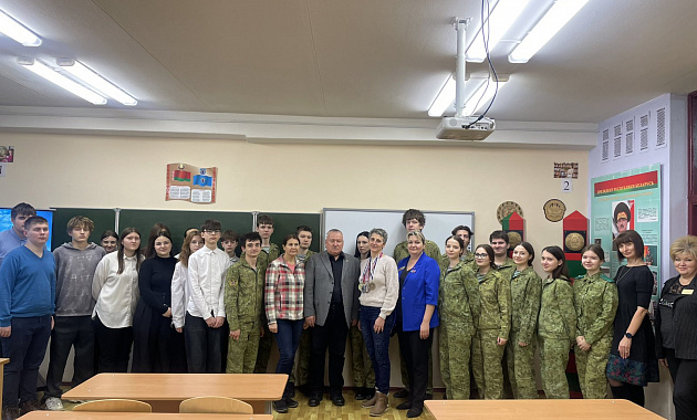 Ведущая белорусская яхтсменка Татьяна Дроздовская встретилась с учащимися военно-патриотического класса 