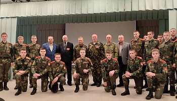 Участники боевых действий в Афганистане  побывали в Минском  городском кадетском  училище