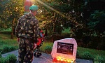 Ветераны пограничной службы из Клецка почтили память жертв Великой Отечественной войны