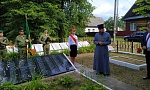 В Осиповичском районе увековечили память четверых погибших в годы войны пограничников 