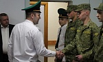 В отряде пограничного контроля «Минск» военнослужащие приняли присягу