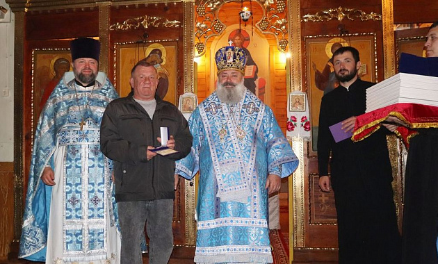 Медалью Пинской епархии награжден ветеран пограничной службы 