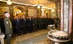 В столице увековечили память пограничников, погибших при исполнении воинского долга