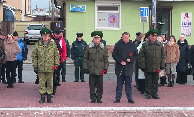 Ветераны-пограничники Пинска почтили память пограничников, погибших в 1944 году