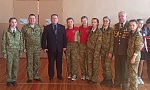 Ветераны-пограничники Мозыря приняли участие в организации патриотического фестиваля «А ну-ка, девушки»