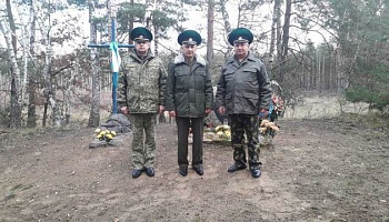 Ветераны-пограничники Пинска посетили места боев и захоронений бойцов 220 погранполка