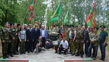 Открытие памятного знака в честь 100-летия пограничной службы Беларуси.
