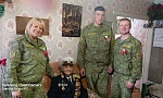 Ветераны-пограничники Гомеля  поздравили ветеранов Великой Отечественной войны с Днём Победы