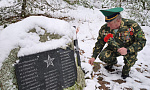 Ветераны-пограничники Пинска посетили место боя и захоронения бойцов 220 пограничного полка