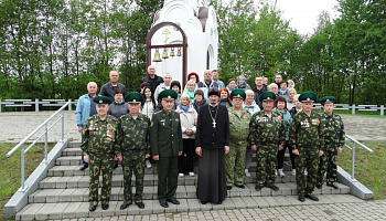 Делегация Пинских ветеранов-пограничников побывала с визитом в Полоцке и посетила Полоцкий пограничный отряд