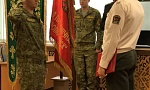 В отряде пограничного контроля «Минск» военнослужащие приняли присягу