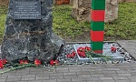  Памятный знак в честь воинов-пограничников установлен  в деревне  Букча Лельчицкого района 