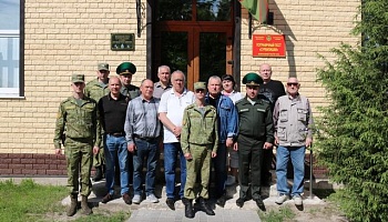 Представители республиканского Совета ветеранов органов пограничной службы побывали в Лидском пограничном отряде 