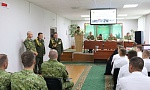  Ветераны пограничной службы напутствовали офицерское собрание мозырских пограничников