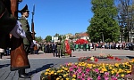 В центре Гродно прошел торжественный митинг, посвященный 74-летию Дня Победы