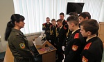 Кадеты побывали в отряде пограничного контроля «Минск»